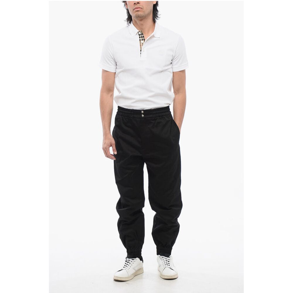 Twill Cotton Pants with Cuffs