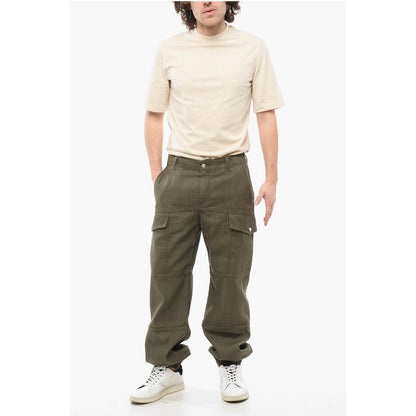 Cotton Cargo Pants with Cuffs