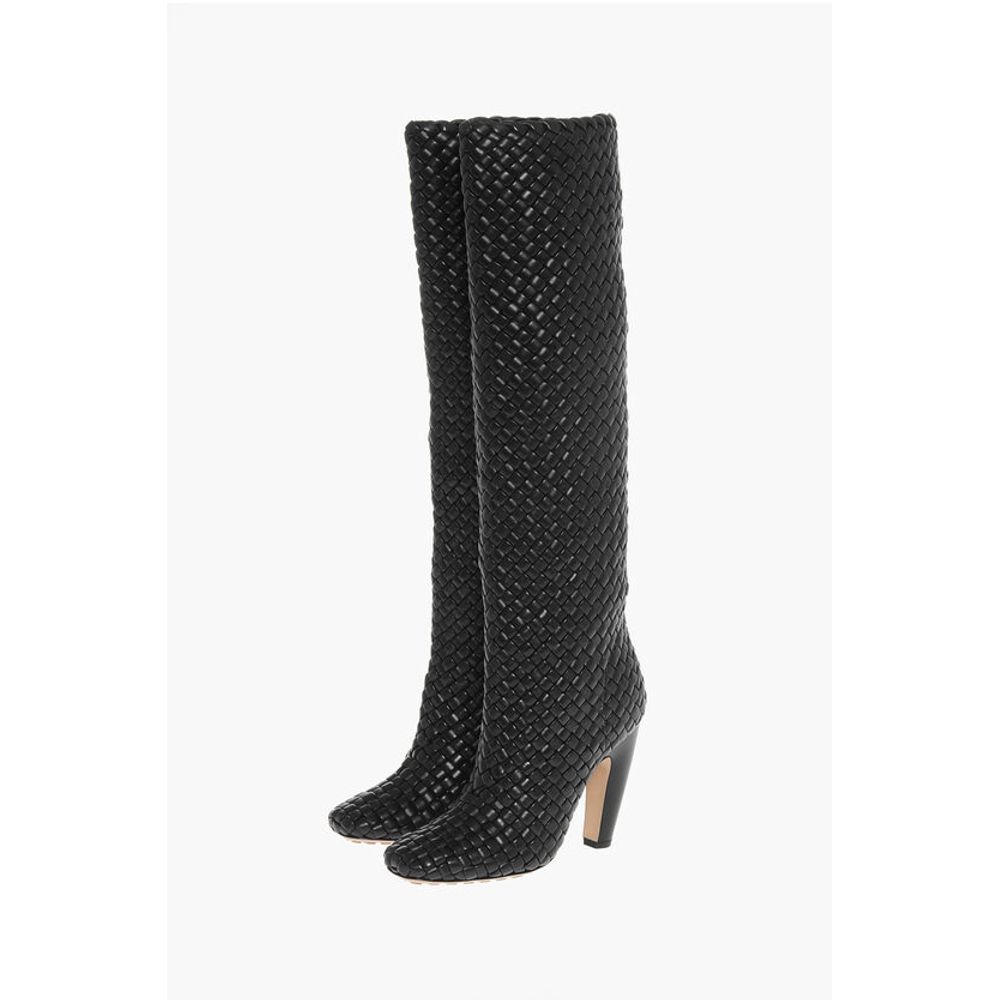 Woven Leather CANALAZZO Under the Knee Boots 10cm