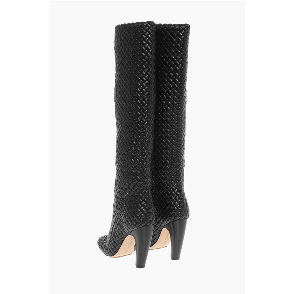 Woven Leather CANALAZZO Under the Knee Boots 10cm