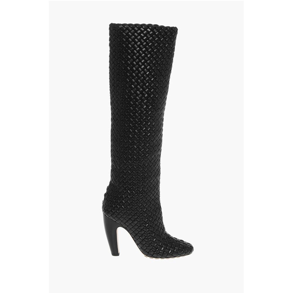 Woven Leather CANALAZZO Under the Knee Boots 10cm