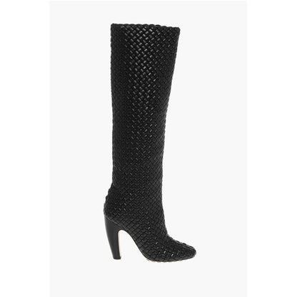 Woven Leather CANALAZZO Under the Knee Boots 10cm
