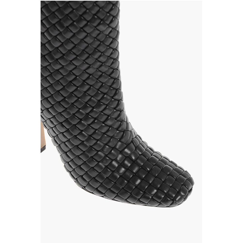 Woven Leather CANALAZZO Under the Knee Boots 10cm