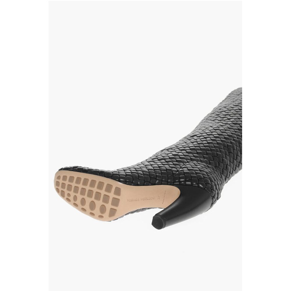 Woven Leather CANALAZZO Under the Knee Boots 10cm