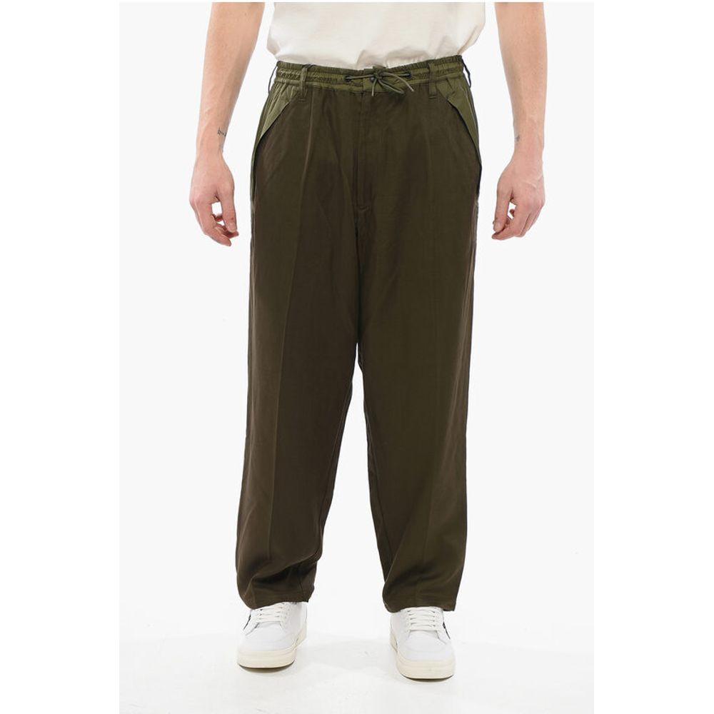 EMPORIO Viscose Straight Fit Pants with Nylon Inserts