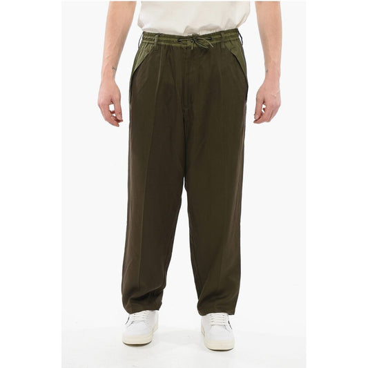 EMPORIO Viscose Straight Fit Pants with Nylon Inserts