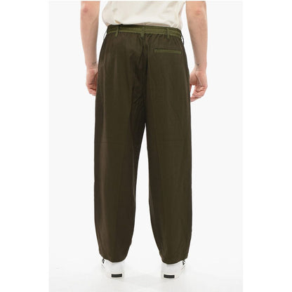 EMPORIO Viscose Straight Fit Pants with Nylon Inserts