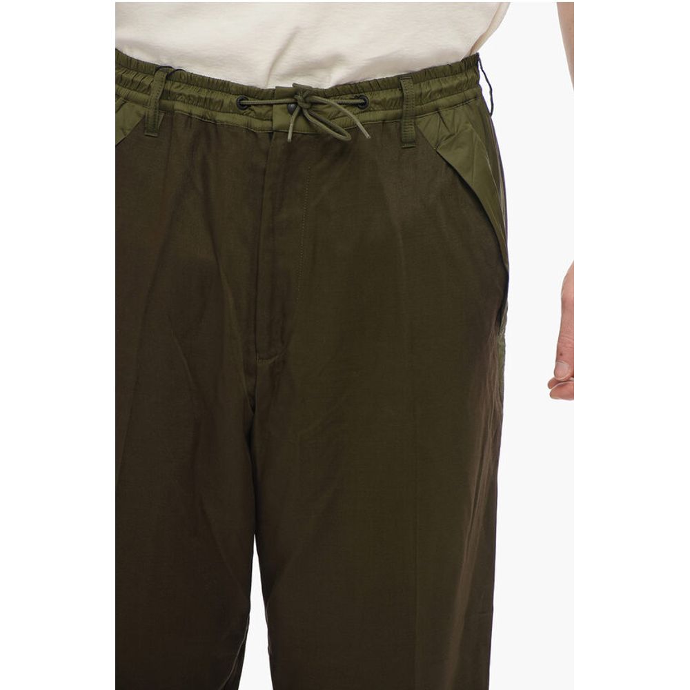 EMPORIO Viscose Straight Fit Pants with Nylon Inserts