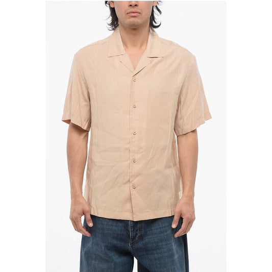 EMPORIO Back Embroidered PALMS Bowling Shirt