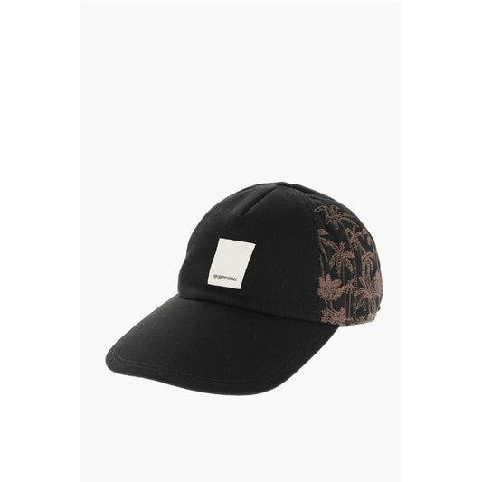 EMPORIO Cotton Twill Cap with Embroidered Palms