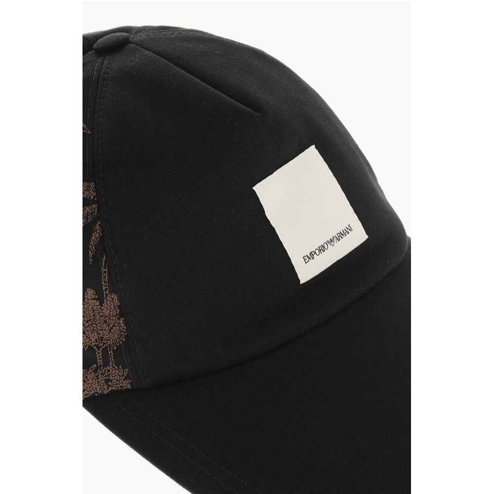 EMPORIO Cotton Twill Cap with Embroidered Palms