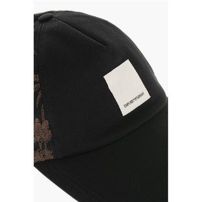 EMPORIO Cotton Twill Cap with Embroidered Palms