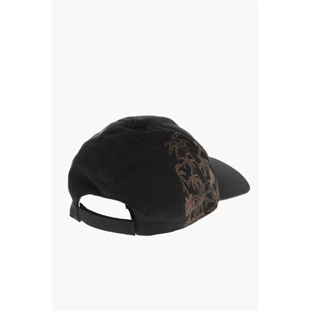EMPORIO Cotton Twill Cap with Embroidered Palms
