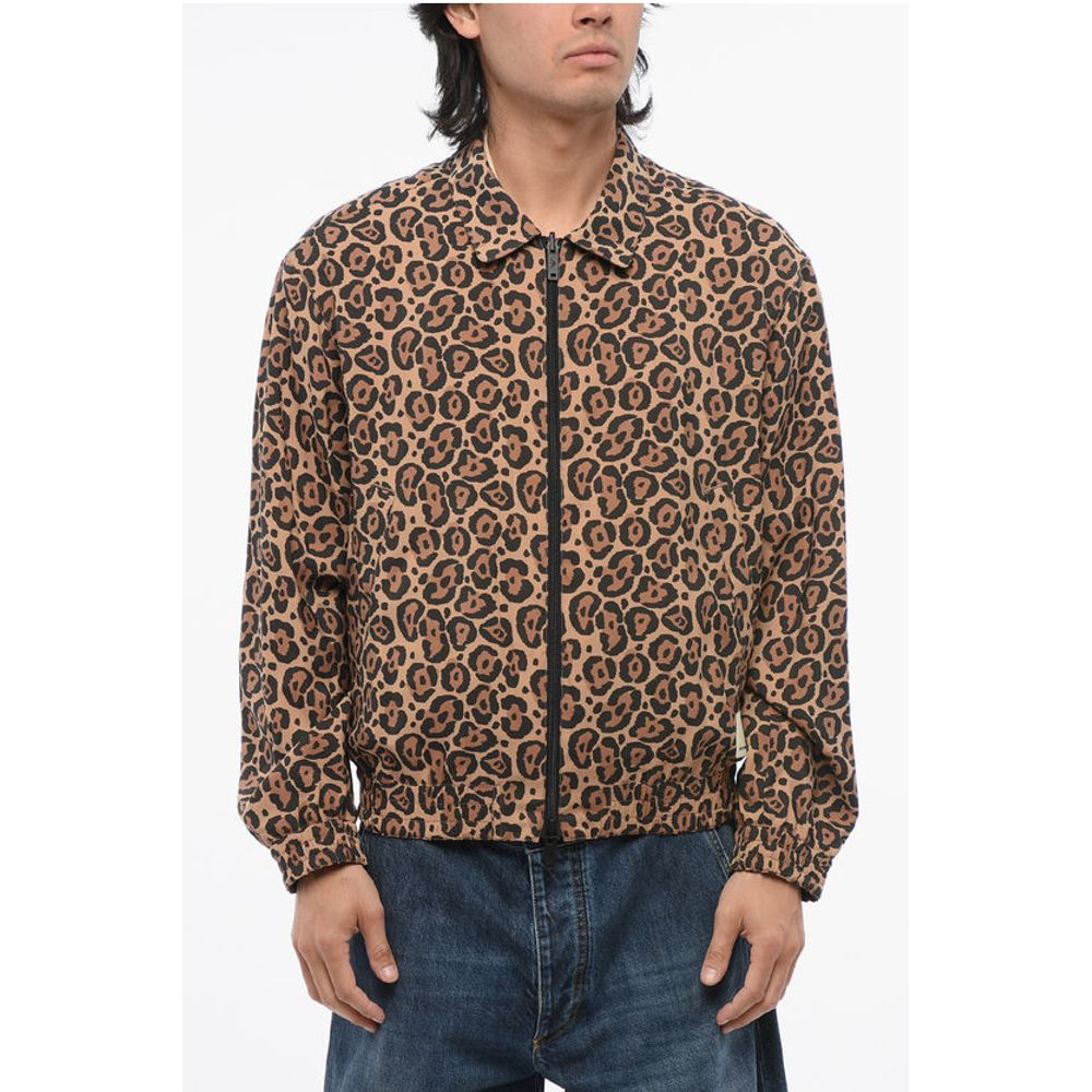 EMPORIO Unlined Reversible Bomber Jacket with Animal Pattern