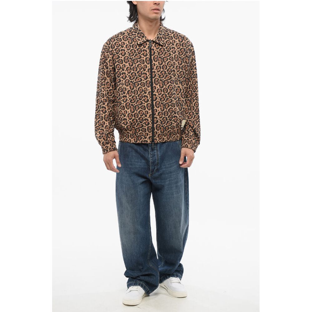 EMPORIO Unlined Reversible Bomber Jacket with Animal Pattern
