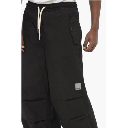 EMPORIO Loose Fit Pants with Drawstringed Ankle