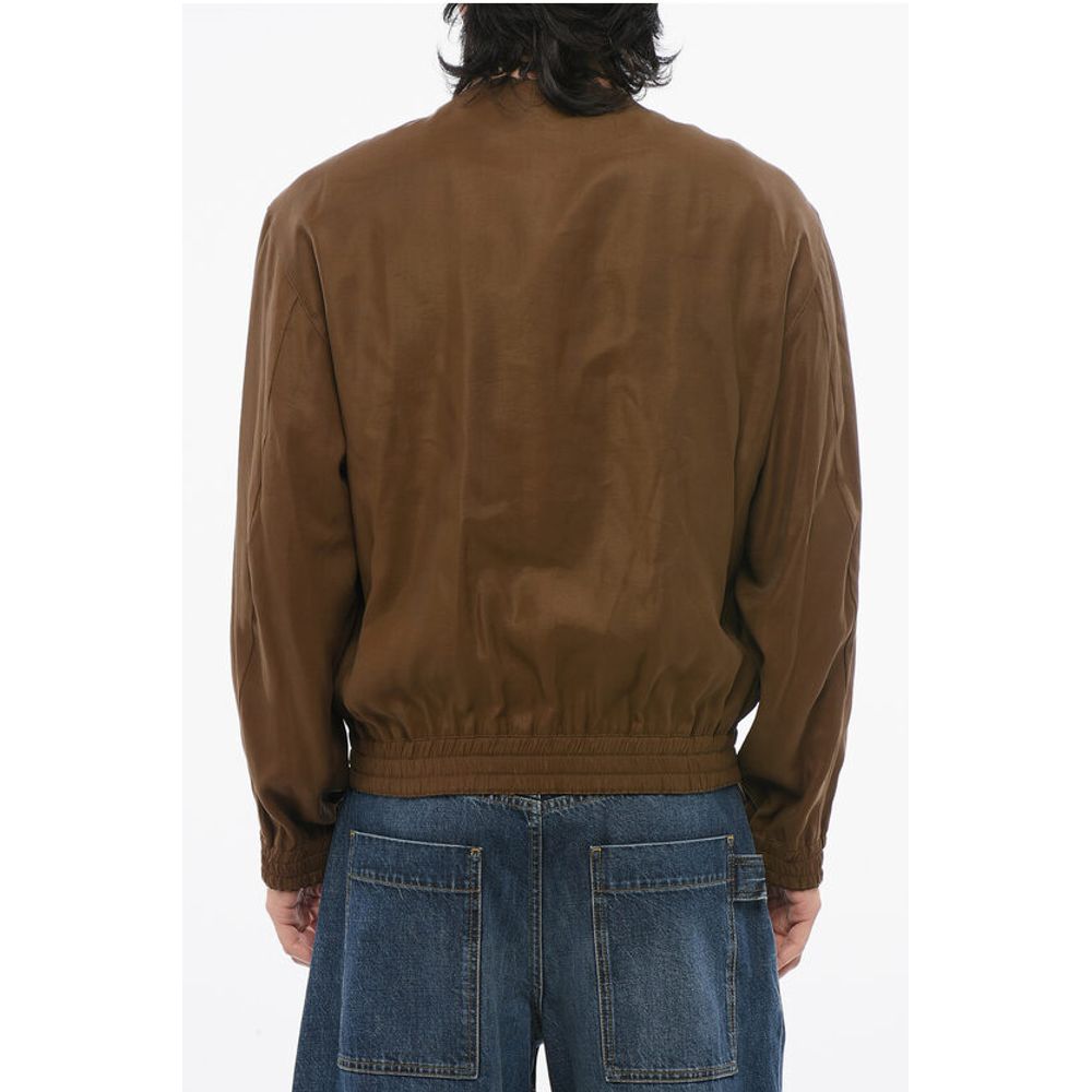 EMPORIO Unlined Reversible Bomber Jacket with Animal Pattern