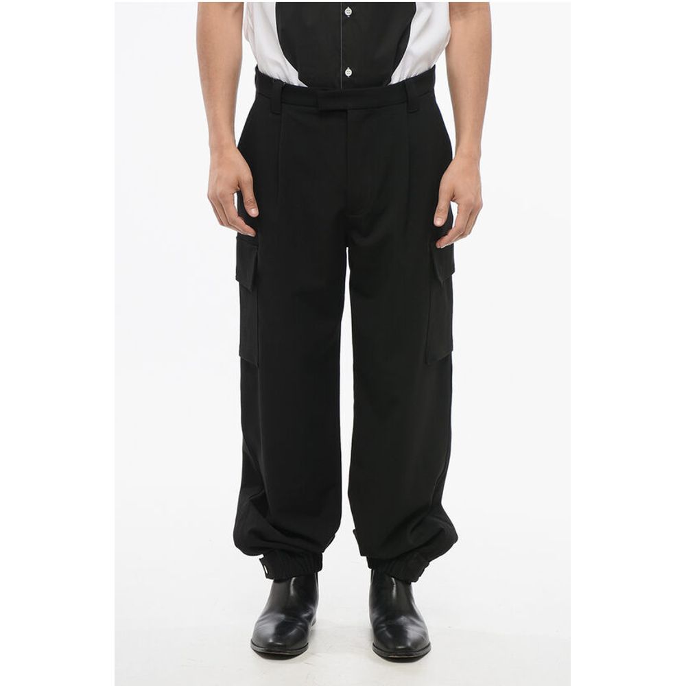 EMPORIO Single-pleated Cargo Pants with Adjustable Cuffs
