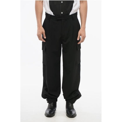 EMPORIO Single-pleated Cargo Pants with Adjustable Cuffs
