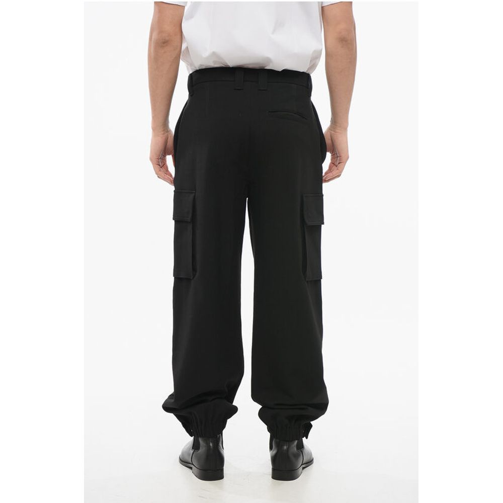 EMPORIO Single-pleated Cargo Pants with Adjustable Cuffs
