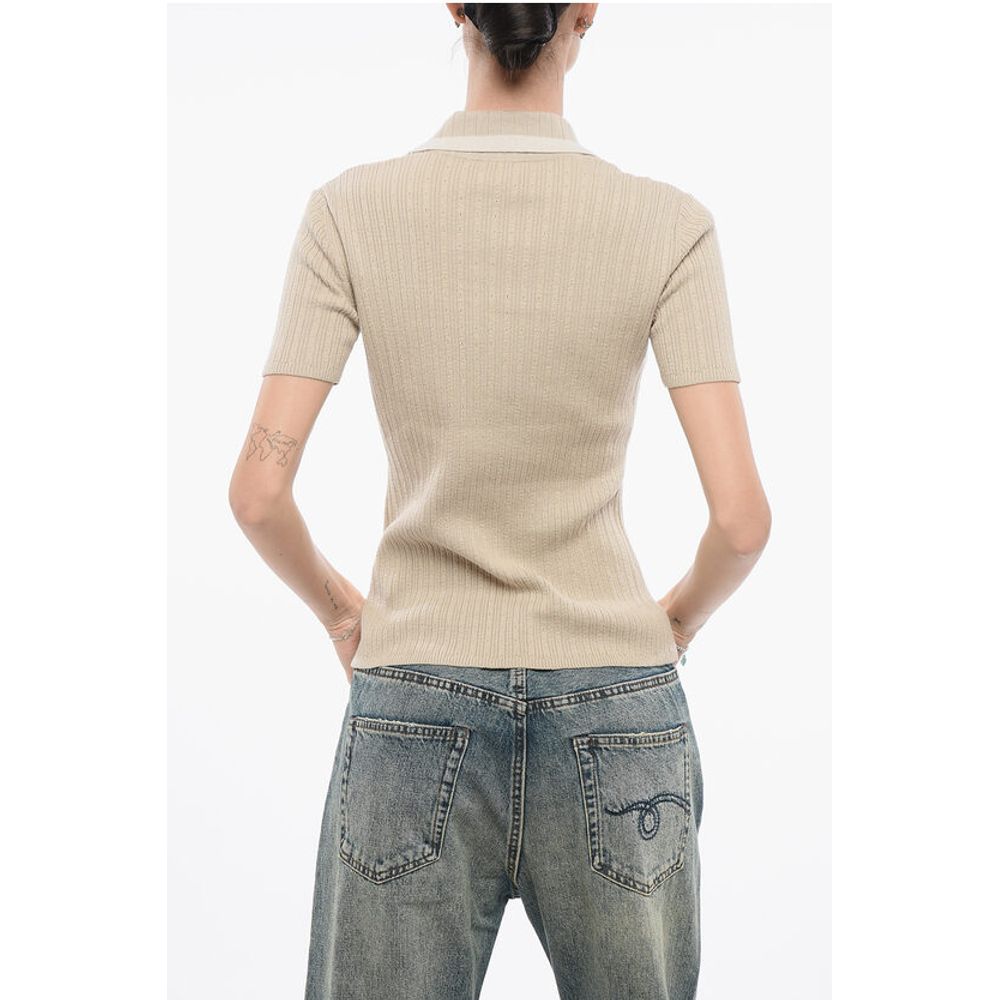 EMPORIO ICON Ribbed Sweater with Polo Neck