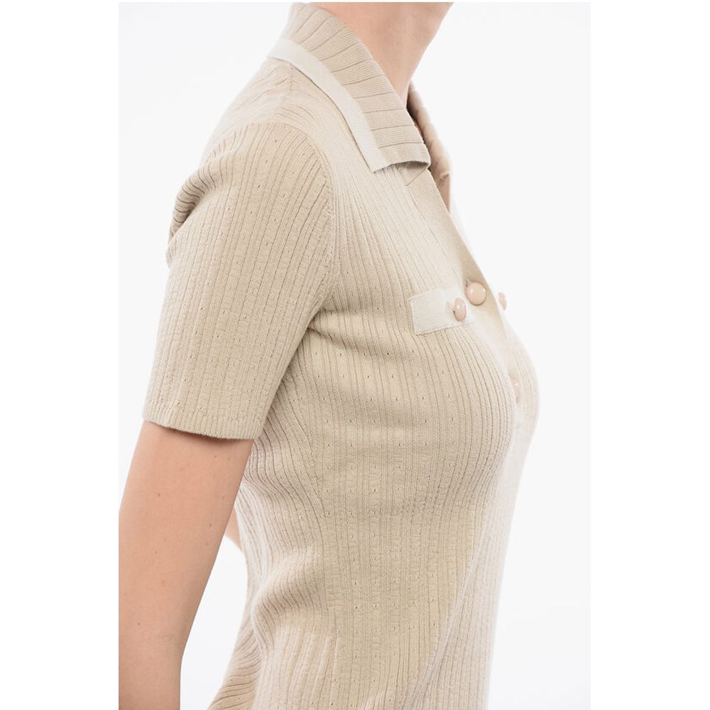 EMPORIO ICON Ribbed Sweater with Polo Neck