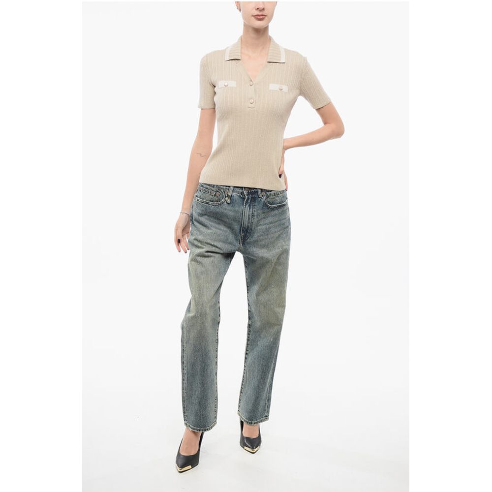 EMPORIO ICON Ribbed Sweater with Polo Neck