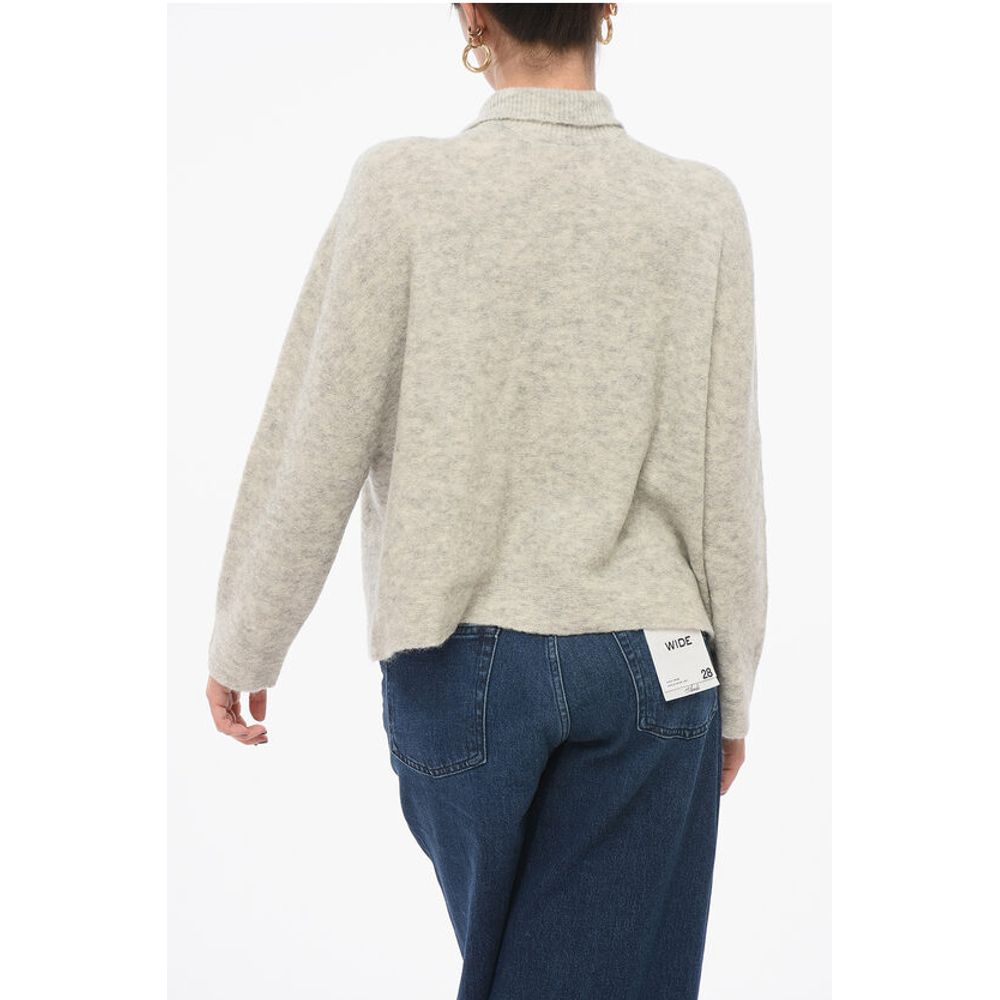 EMPORIO Turtleneck Wool Blend Cardigan