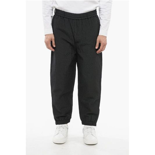 EMPORIO Padded Nylon Sweatpants with Cuffs