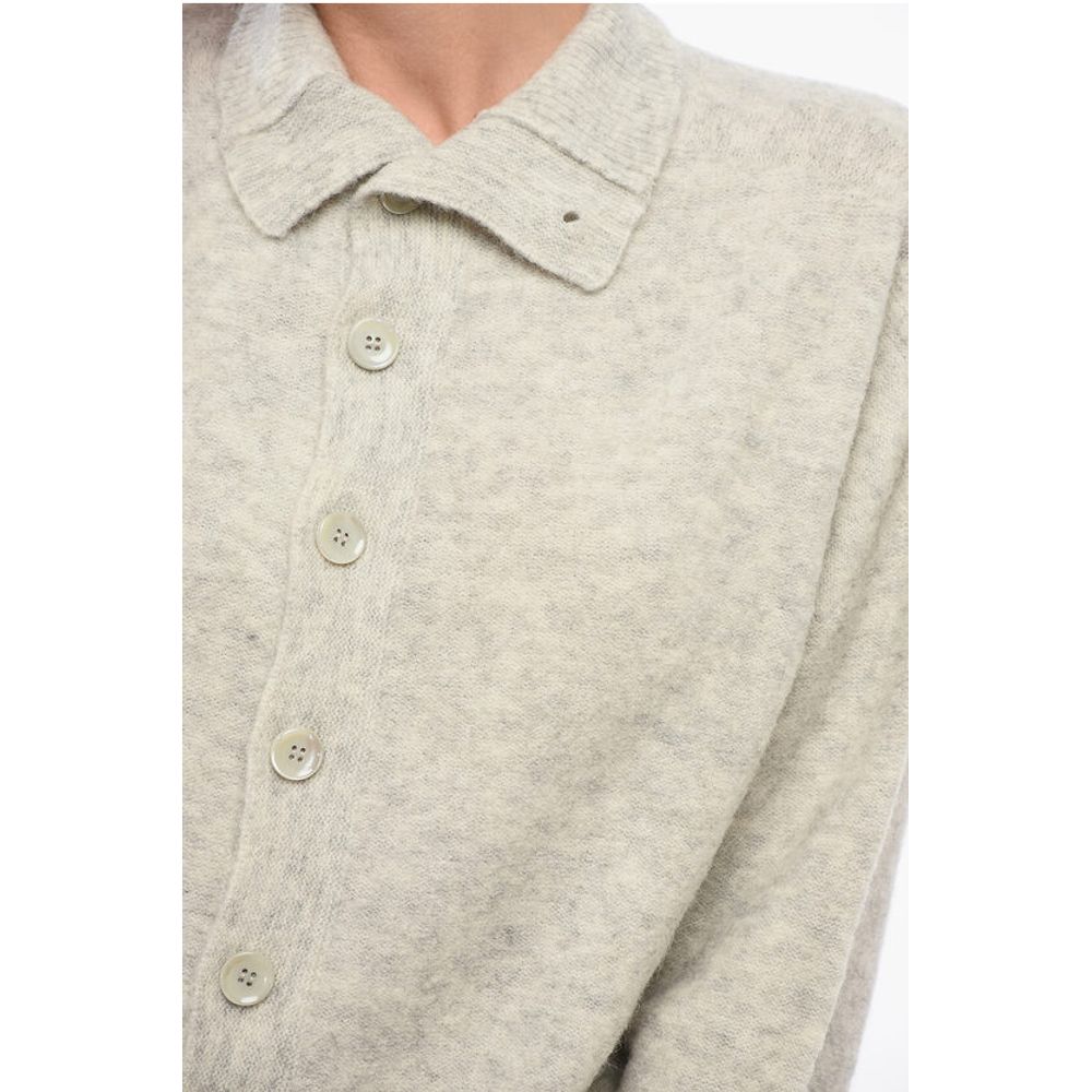 EMPORIO Turtleneck Wool Blend Cardigan