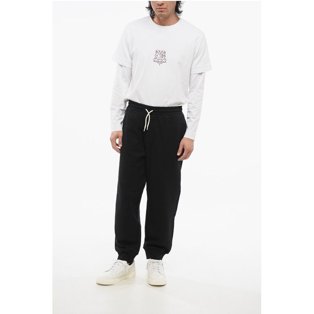 EMPORIO Brushed Cotton Sweatpants with Cuffs