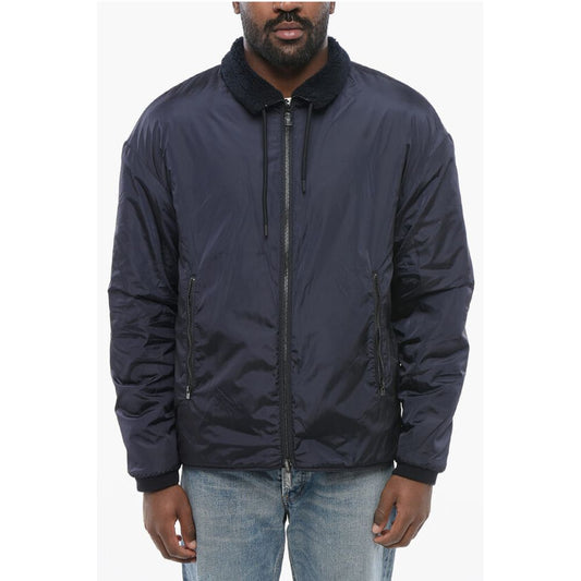 EMPORIO Reversible Windbreaker with Sherpa Lining