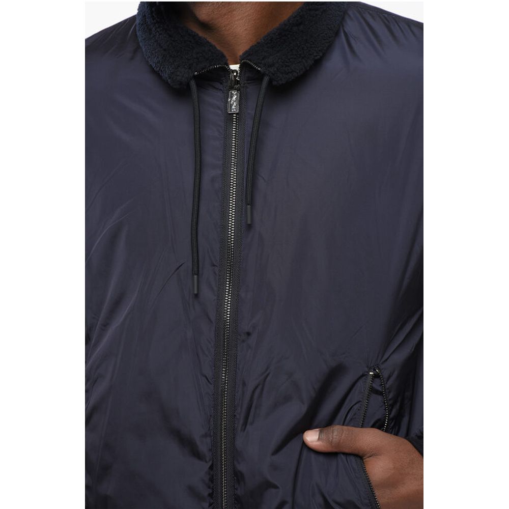 EMPORIO Reversible Windbreaker with Sherpa Lining