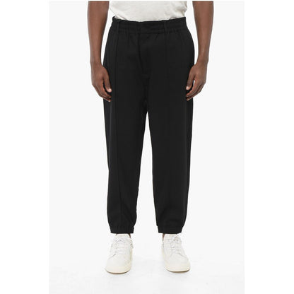 EMPORIO Front Pleated 4-Pocketed Pants with Cuffs