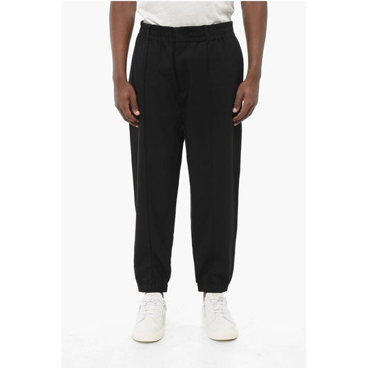 EMPORIO Front Pleated 4-Pocketed Pants with Cuffs
