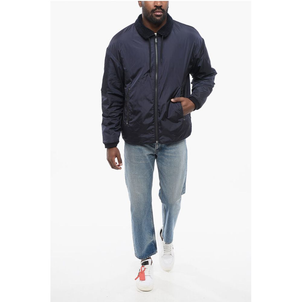 EMPORIO Reversible Windbreaker with Sherpa Lining