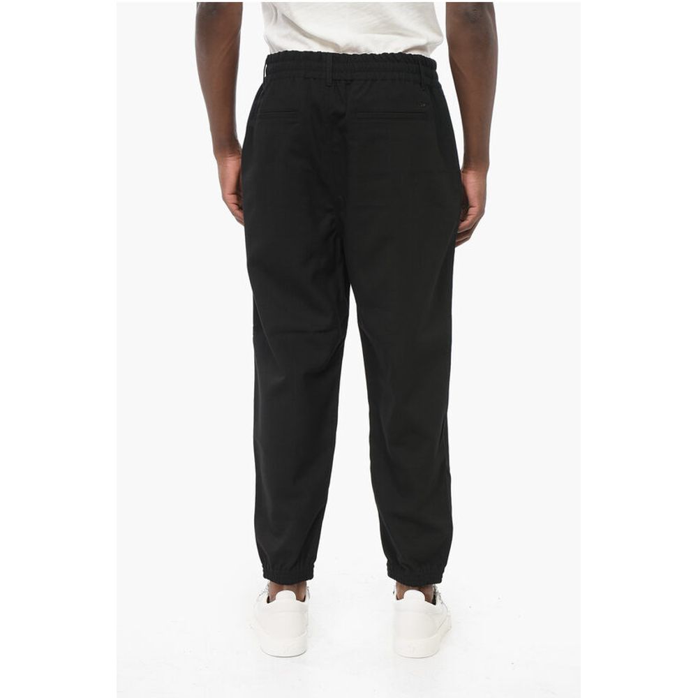 EMPORIO Front Pleated 4-Pocketed Pants with Cuffs