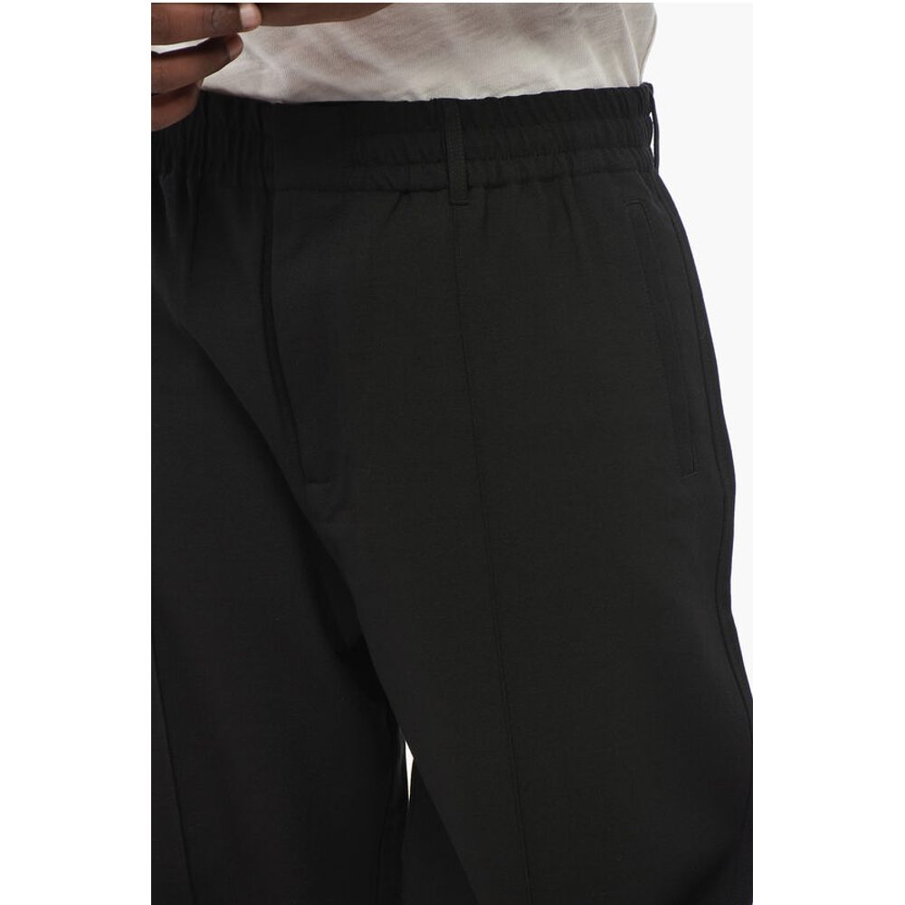 EMPORIO Front Pleated 4-Pocketed Pants with Cuffs