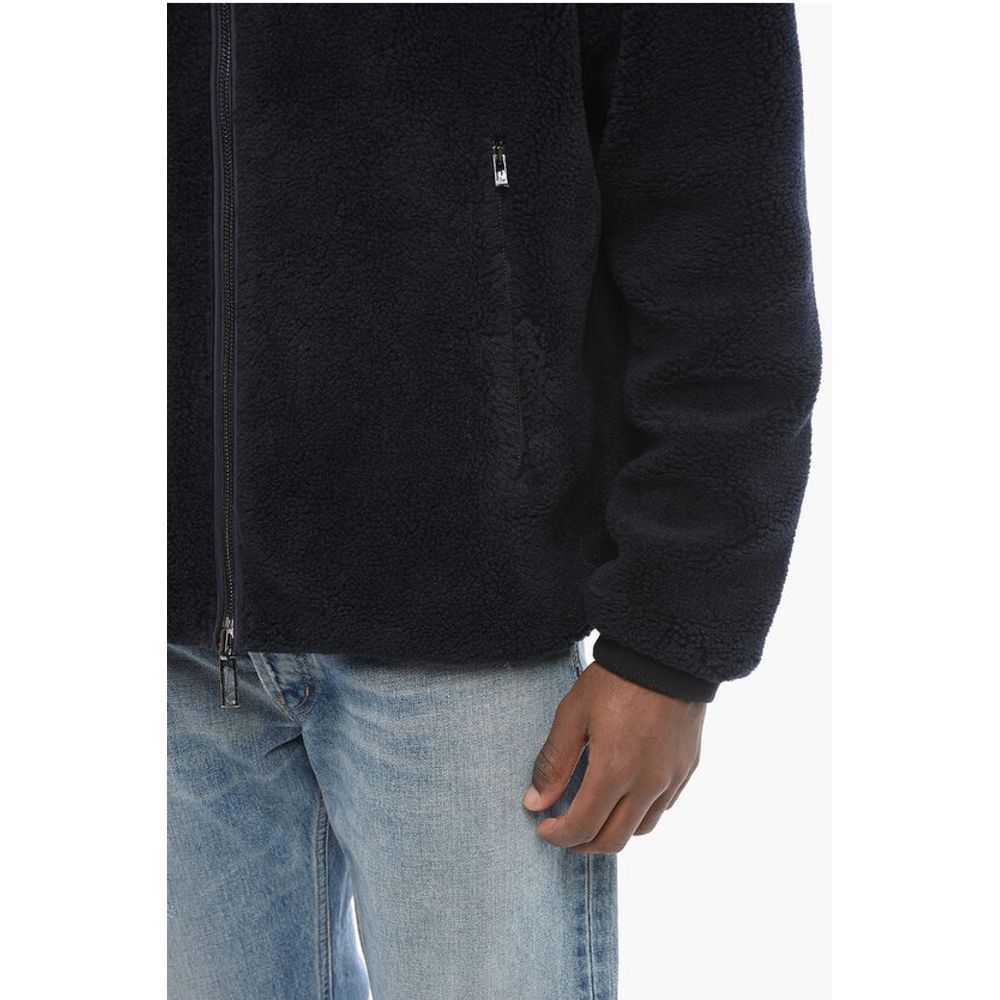EMPORIO Reversible Windbreaker with Sherpa Lining