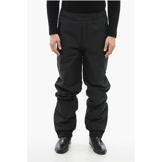 Nylon Ski Pants with Knitted Cuffs