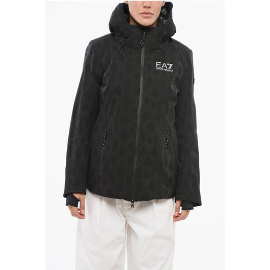 EMPORIO Logoed Hooded Down Jacket