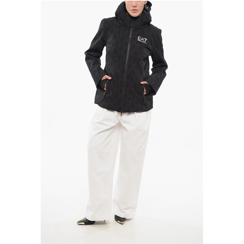 EMPORIO Logoed Hooded Down Jacket