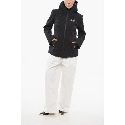 EMPORIO Logoed Hooded Down Jacket