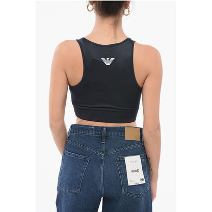 EMPORIO VENTUS Sporty Cropped Top with Logo