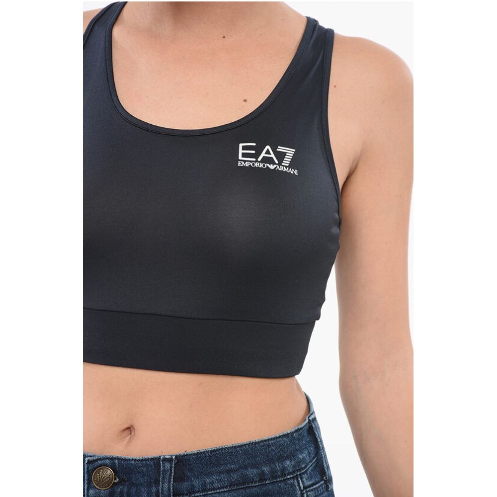 EMPORIO VENTUS Sporty Cropped Top with Logo