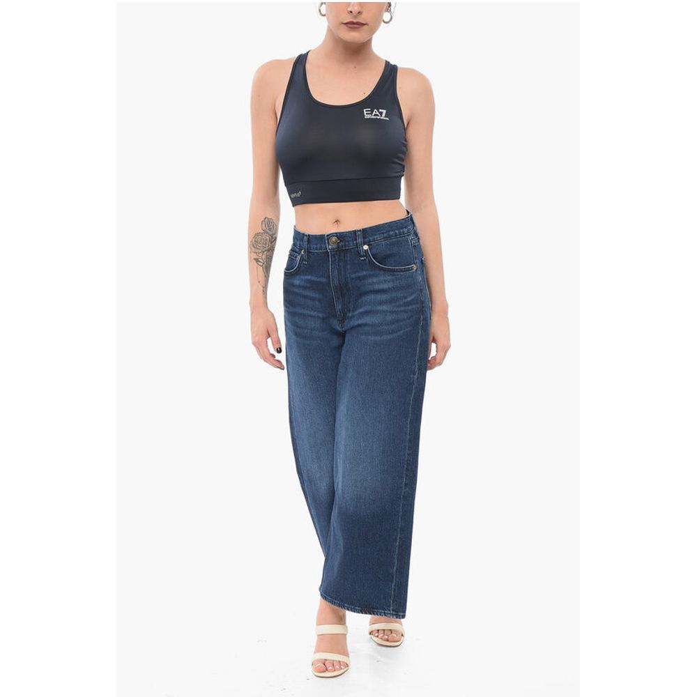 EMPORIO VENTUS Sporty Cropped Top with Logo