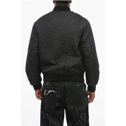 Quilted BAROCCO Bomber Jacket with Jewel Buttons