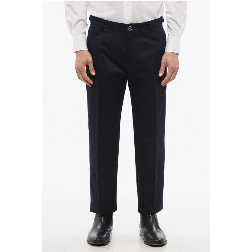 Cotton Chinos Pants with Side Martingales