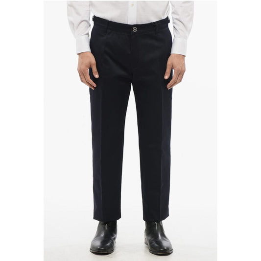 Cotton Chinos Pants with Side Martingales