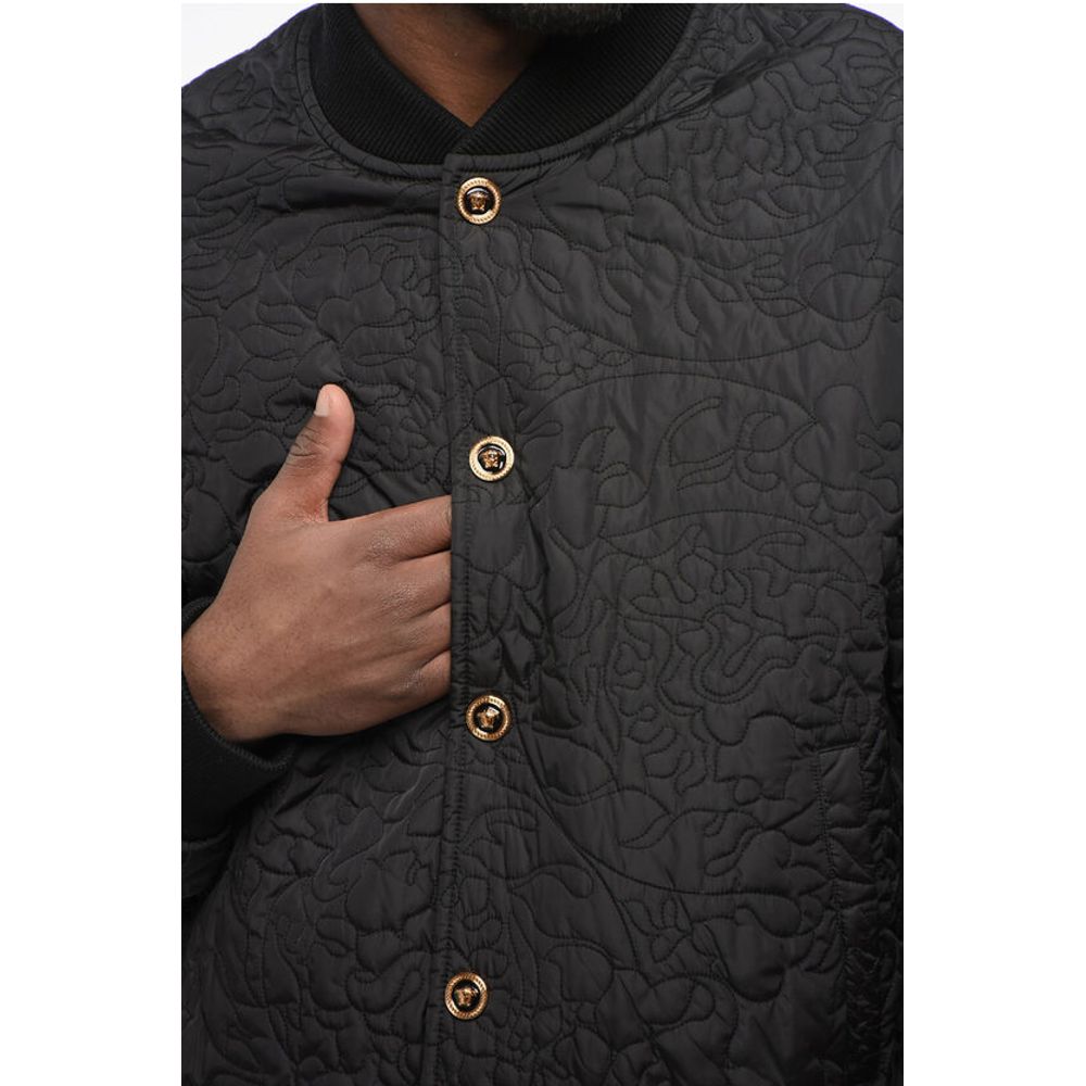 Quilted BAROCCO Bomber Jacket with Jewel Buttons